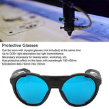 Profesional OD 6+ 180-430nm 630-640nm 640-740nm 740-750nm Gafas de seguridad láser de longitud de onda Gafas protectoras de semiconductores