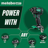 Metabo HPT Kit de controlador de impacto de martillo triple inalámbrico de 18 V MultiVolt | Interruptor de velocidad electrónico de 4 etapas | Clasificación IP56 | Garantía de por vida | WH18DBDL2C