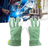 1 Par de Guantes de Soldadura de Oxifluoruro TIG, Piel de Cabra, Aislamiento Térmico, Ignífugo, Suave, Resistente Al Desgaste para Tareas de Jardín, Mantenimiento Y Mecánicas, Tamaño Libre para Hombre