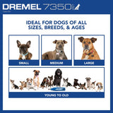 Dremel 7350-PET 4V Pet & Dog Nail Grinder, Easy-To-Use & Safe Nail Trimmer, Professional Pet Grooming Kit - Works on Large, Medium, Small Dogs & Cats