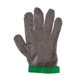 ThreeH Guantes resistentes al corte 304L Malla de acero inoxidable Carnicero Cocina Guantes de seguridad de corte de trabajo GL08 XS(1 pieza)