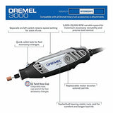 Dremel 4000 Mototool Con 2 Aditamentos y 30 Accesorios + Maletín + Bosch SDMS24 - Juego para Atornillado Impact Tohugh con maletín personalizable, 24 piezas