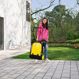 Karcher S 4 - Barredora de piso de empuje de mano para exteriores, capacidad de 5.25 galones, ancho de barrido de 26.8 pulgadas, barre 26.000 pies cuadrados/hora