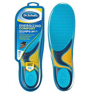 Dr. Scholl’s Comfort and Energy Massaging Gel Insoles for Men, 1 Pair, Size 8-14