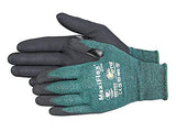 3 Pack MaxiFlex Cut 34-8743 Cut Resistant Nitrile Coated Work Gloves with Green Knit Shell and Premium Nitrile Coated Micro-Foam Grip on Palm & Fingers. Sizes S-XL (Large)