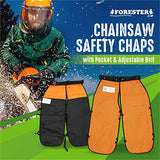 Forester OEM Arborist Forestry Professional Cutter's Kit Combo Chaps Casco (35, Black Chap Kit)