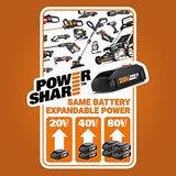 WORX Switchdriver 2 en 1 taladro y driver inalámbrico con mandriles dobles giratorios y motor de 2 velocidades con control electrónico preciso de torque – WX176L