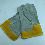 NC - Guantes de trabajo de piel de vacuno para soldadores,