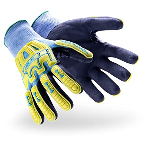 HexArmor Helix Core 3010 - Guantes de trabajo de punto sin costuras con protección de corte de 360 grados y protección contra impactos, pequeños, 1 par