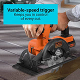 Black and Decker BDCCS20B Sierra Circular de 5.5" (13.97 cm) para Uso con Batería de Ion Litio de 20 Voltios