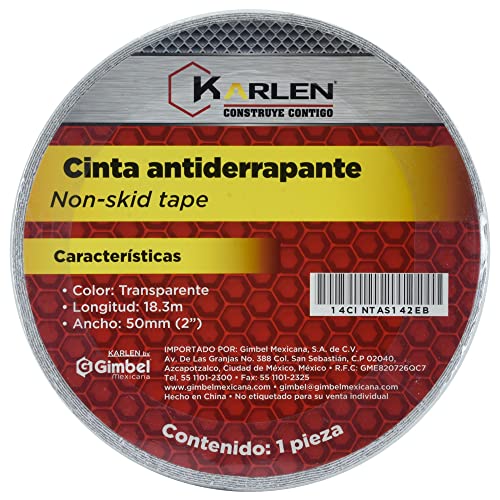 Cinta Antiderrapante 25mmx18.3m Transparente 1