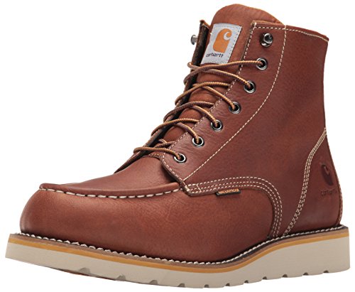 Carhartt Botas de trabajo impermeables de 6 pulgadas para hombre, Bronceado, 10