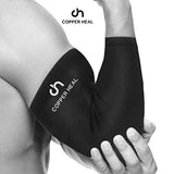 COPPER HEAL Funda de Compresión de Cobre de Codo Manga Codo recuperación médica Contenido más Alta infundida Codera Soporte rígido Dolor músculos articulaciones Tendonitis Brazo Canasta Tenis