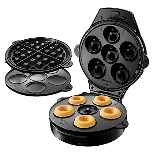 Waflera BLACK+DECKER 3 en 1 prepara waffles cupcakes y donas