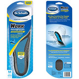 Dr Scholl's Work - Plantillas de gel para masaje, N/A, Paquete con 2