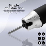 Neiko Grabador eléctrico de mano, 120 voltios, punta de carburo de tungsteno, plantillas de letras y números incluidas, negro/gris