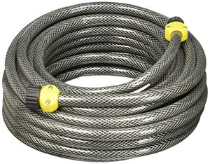 Surtek M12T15P Manguera Tramada 1/2" Armada con Conector Plástico 15 m, color Gris