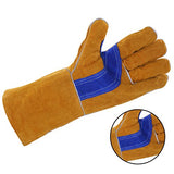 Guantes de trabajo Guantes de Soldador Cuero Alta Temperatura de Resistencia al Desgaste Sección de Aislamiento Caliente Línea de Fuego Soldadura eléctrica Soldadura