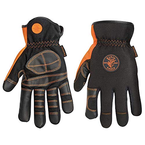 Klein Tools 40072 Guantes de Electricista Grande, fabricados con spandex.