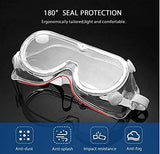 LUBIE 2 Piezas Lentes de Seguridad Antiempañantes Goggles Proteccion 180 Grados Protección Facial Careta (2) Piezas