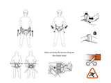 SOB Arnés de escalada de medio cuerpo grueso que protege la cintura arnés de seguridad para arboristas que trabaja en los deportes de escalada de árboles, trabajo rescatando a la altura arnés de cinturón de seguridad