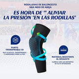 BNFU Protector de Rodilla，Rodilleras Acolchadas ，Rodilleras Voleibol con Forma de Panal de Abeja y Antideslizantes para Baloncesto, Voleibol, Levantamiento de Pesas y más - Par de Manguitos