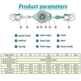 LIUXIN Dispositivo Equipos Retractil Anticaídas, Retractil Cuerda Anticaidas Herramientas para Trabajos Aéreos, Personal Dispositivos de Protección para Techos y Construcción 5m