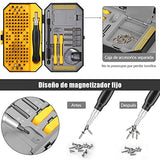 Juego de Destornilladores 145 en 1-AXIDUN Destornilladores de Precisión Extraíble Profesional Magnética Kit de Herramientas de Reparación para Teléfono/NS SWITCH/PS4/Consola de juegos/Electrónica etc.