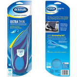 Dr. Scholl's ULTRA THIN Massaging Gel Insoles (Men's 8-13, Women's 6-10) // 30% Thinner in the Toe for Comfort in Dress Shoes