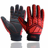 Guantes antivibración, guantes de impacto para hombre, con acolchado SBR TPR, guantes de trabajo de seguridad resistentes