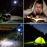 LE CREE Linterna LED, pequeña y superbrillante, linterna táctica LED, luz de mano, zoomable, resistente al agua, brillo ajustable para camping, correr, pilas AAA incluidas