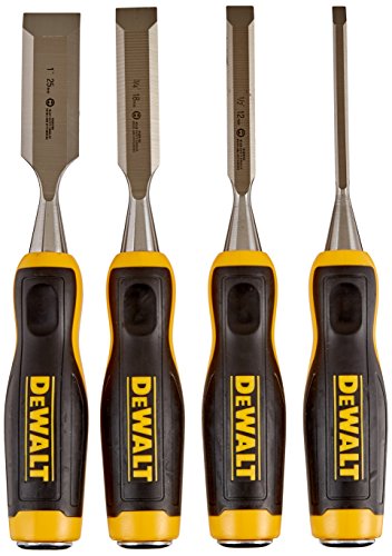 DeWalt DWHT16063 4 piezas de cinceles de madera de hoja corta