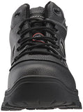 Skechers, Bota Industrial para Hombre, Burgin-Sosder 77144, Cuero Negro en Relieve, 28 Ancho Medio