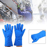 DAUERHAFT Guantes criogénicos Calientes, de -200 ℃ a -360 ℃ Resistentes a Bajas temperaturas Impermeables, Ligeros y Transpirables, para protección contra nitrógeno líquido a Prueba de frío