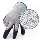 VIRIDIANA Guantes Anticorte Nivel 5 de Protección, Guantes resistentes a los cortes, industriales, antipinchazos, protección de manos para jardinería, M, Verde