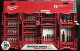 Milwaukee Shockwave - Juego de brocas para destornillador (74 piezas) 48-32-4062