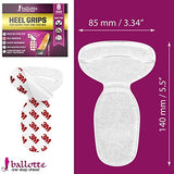 8 agarres de talón extra suaves para zapatos de mujer [prevención de ampollas en el talón] Insertos de cojín de gel para zapatos de mujer, almohadillas autoadhesivas y absorbentes de golpes, añade volumen adicional para zapatos sueltos, Transparente, 8 Co