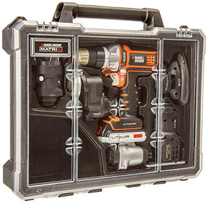 BLACK+DECKER Juego de Herramientas MATRIX con 6 Accesorios BDCDMT1206KITC