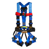 Fusion Climb Pro Backyard Zip Line Kit FK-A-HLT-19 Arnés con cordón, Color Negro