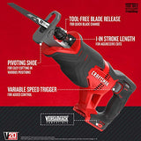 CRAFTSMAN V20 Sierra alternante, sin cable, solo herramienta (CMCS300B), rojo