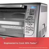 Black & Decker CTO6335S Stainless Steel Countertop Convection Oven, Silver