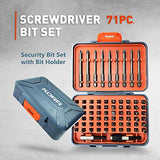 KORR Tools KIBPP022 Juego de brocas de seguridad Phillips, hueco cuadrado, ranurado, Pozi Lock, Torx, Torx Tamper, Hex Tamper, Tri-Wing, Llave de torq, Embrague, Spline Specialty Driver Bit