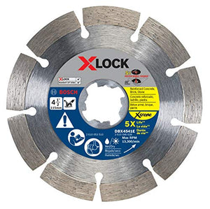 Bosch DBX4541E X-Lock Xtreme Hoja de diamante segmentada de 4-1/2"