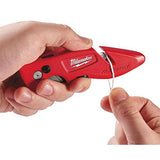 Milwaukee 48-22-1902 Fastback cuchillo multiusos y 48-22-1950 cuchillas multiusos con dispensador (50 cuchillas incluidas)