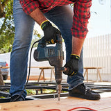 Jierwillao Guantes de trabajo utilitarios para hombres, guantes de jardinería, guantes de mecánica finos, guantes ligeros para pantalla táctil, color negro medio