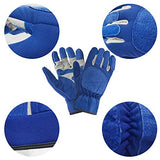 Vaupan Guantes de trabajo, guantes de jardinería a prueba de espinas para hombres y mujeres, guantes resistentes a los arañazos, buen agarre para cortar madera, pesca, conducir, jardín, patio, trabajo (azul)