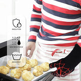 Amosfun Guantes a La Parrilla para Barbacoa Guantes Resistentes Al Calor para Horno a La Parrilla Guantes Ignífugos para Cocina Guantes Antideslizantes Transpirables Lavables para