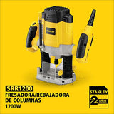 STANLEY Fresadora y Rebajadora de Columnas de Velocidad Variable con Control de Profundiad con Microajuste 1200W SRR1200