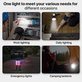 Foco LED superbrillante, linterna recargable de 6000 lúmenes, foco de mano de 10000 mAh, linterna de búsqueda de inundaciones, pesca, senderismo, camping, salida USB con trípode