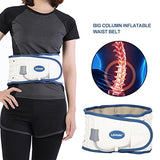 Cinturón de Descompresión Lumbar Physio Ajustable, Postura de la Correa de Cintura Inflable Dispositivo de tracción de Disco para Corrector de Soporte Lumbar para Hombres y Mujeres(Blanco)